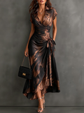 Camille — Vestido midi estampado elegante